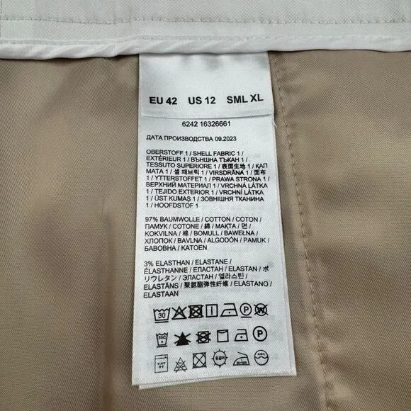 NWT BOGNER Bermuda Lara2 Shorts Women's XL/12 White 13 Inch Inseam Stretch - Picture 5 of 15